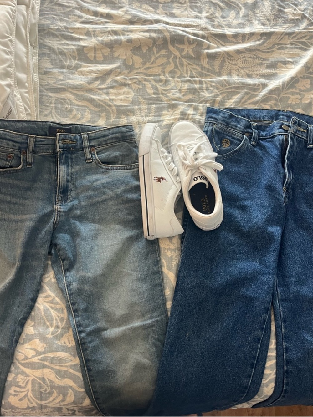 Boys Size 12 Polo Jeans + Wrangler Jeans + Polo Sneakers – Great Condition